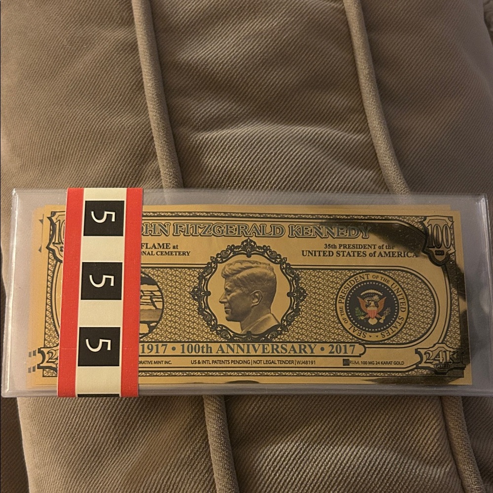 John F. Kennedy 100th Anniversary Note w/ COA